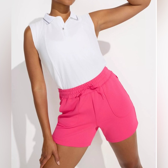 Mondetta Womens Midweight Ribbed Scuba Short Medium NEW - Picture 2 of 7